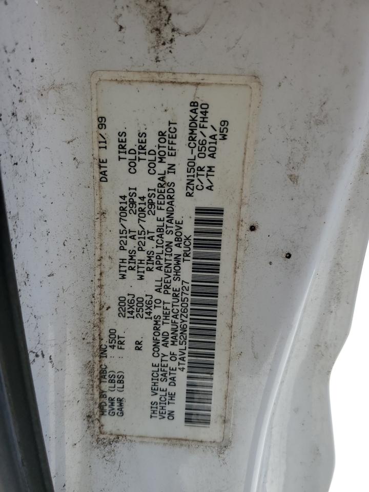 4tavl52n6yz605727 4TAVL52N6YZ605727 2000 Toyota Tacoma Xtracab