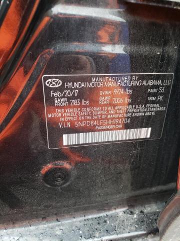 2017 HYUNDAI ELANTRA SE 5NPD84LF5HH194704