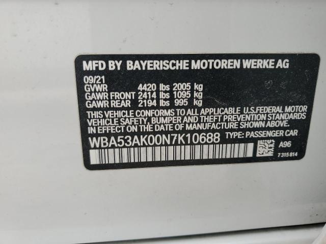 VIN WBA53AK00N7K10688 2022 BMW 2 Series, 228I no.12