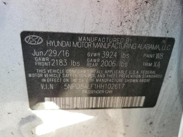2017 HYUNDAI ELANTRA SE 5NPD84LF1HH102617