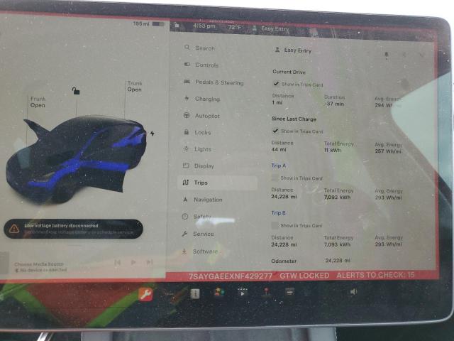 2022 TESLA MODEL Y 7SAYGAEEXNF429277