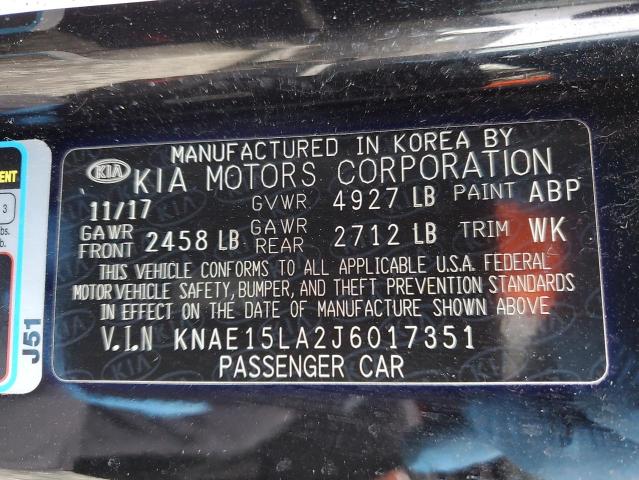 2018 KIA STINGER KNAE15LA2J6017351