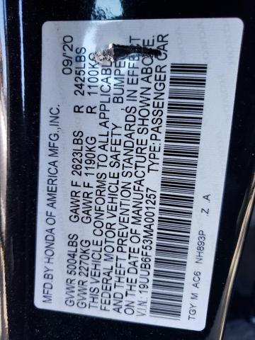 2021 ACURA TLX TECH A - 19UUB6F53MA001257