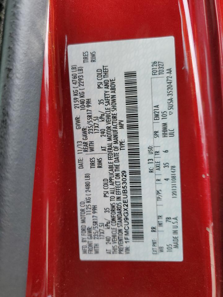 1FMCU9GX2EUB53029 2014 Ford Escape Se