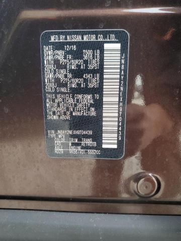 2017 NISSAN ARMADA PLA - JN8AY2NEXH9704439