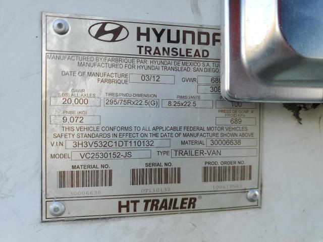 2013 Hyundai Trailer VIN: 3H3V532C1DT110132 Lot: 51030324