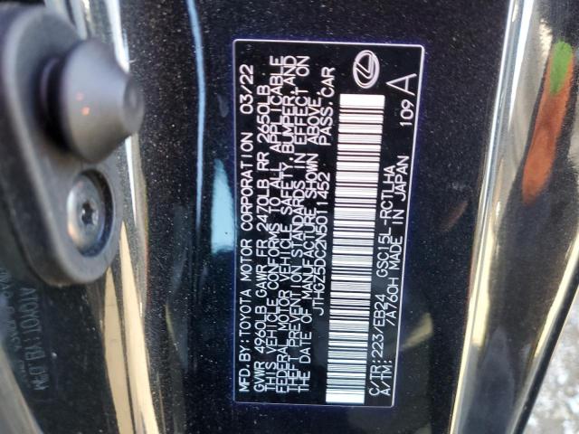 2022 LEXUS RC 350 BAS JTHGZ5DC2N5011452