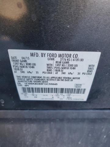 2015 FORD EXPLORER X 1FM5K8D88FGC55845