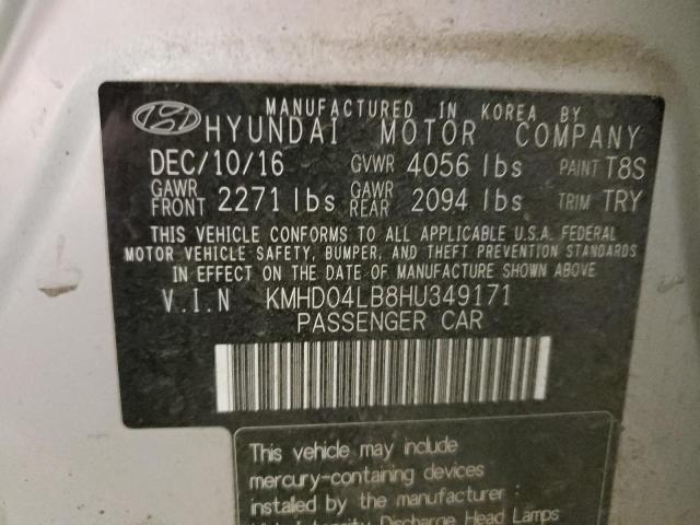 2017 HYUNDAI ELANTRA SP - KMHD04LB8HU349171