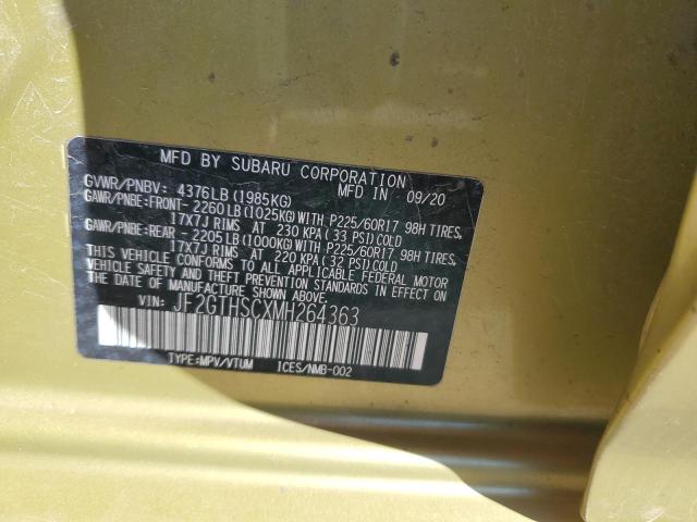 2021 SUBARU CROSSTREK - JF2GTHSCXMH264363