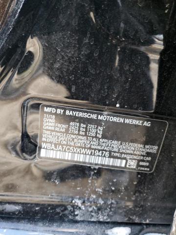 2019 BMW 530 XI WBAJA7C5XKWW19476