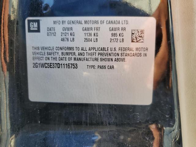 2013 Chevrolet Impala Ltz VIN: 2G1WC5E37D1116753 Lot: 44225974