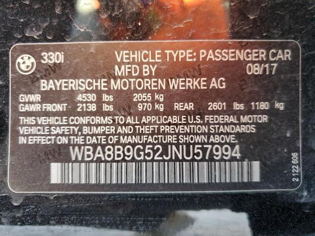 2018 BMW 330 I - WBA8B9G52JNU57994