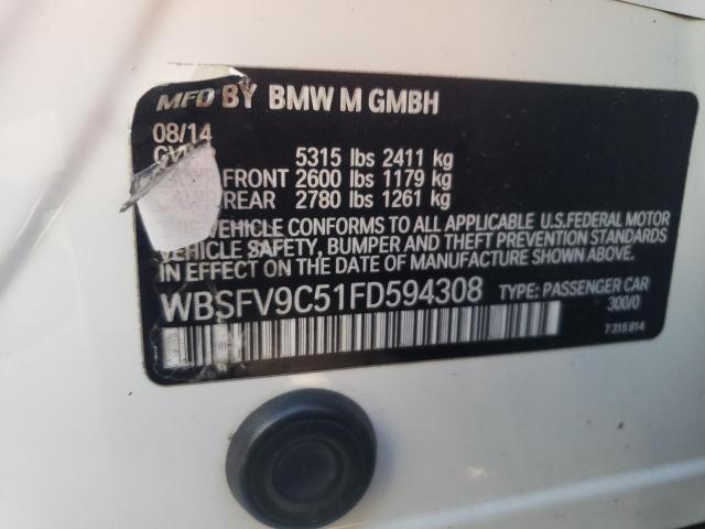 2015 BMW M5 WBSFV9C51FD594308