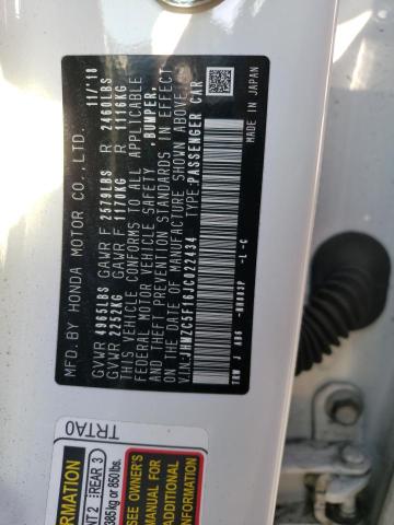 2018 HONDA CLARITY - JHMZC5F16JC022434
