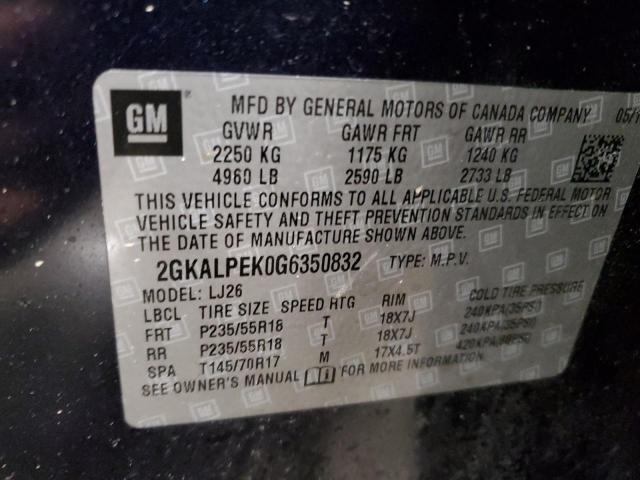 2016 GMC TERRAIN SL - 2GKALPEK0G6350832