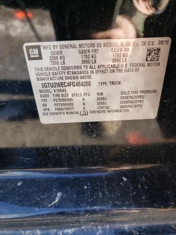 2015 GMC SIERRA K15 3GTU2WEC4FG484356