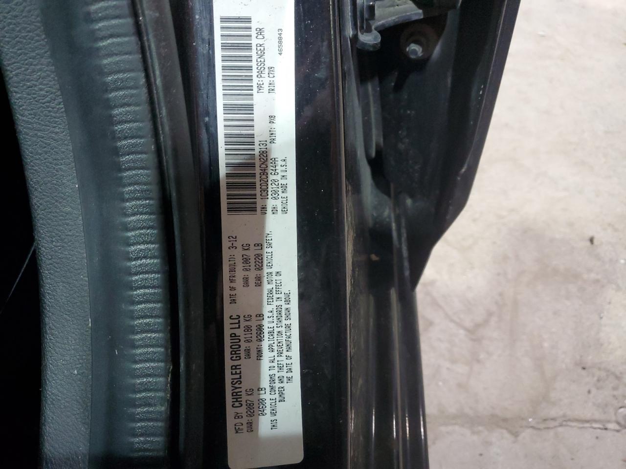 1C3CDZCB4CN228131 2012 Dodge Avenger Sxt