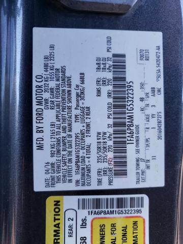 2016 FORD MUSTANG 1FA6P8AM1G5322395