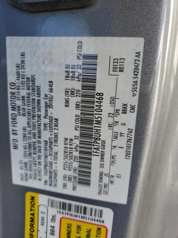 2021 FORD MUSTANG 1FATP8UH1M5104468