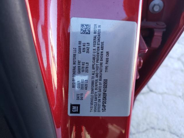 2015 BUICK VERANO 1G4PS5SK8F4192950