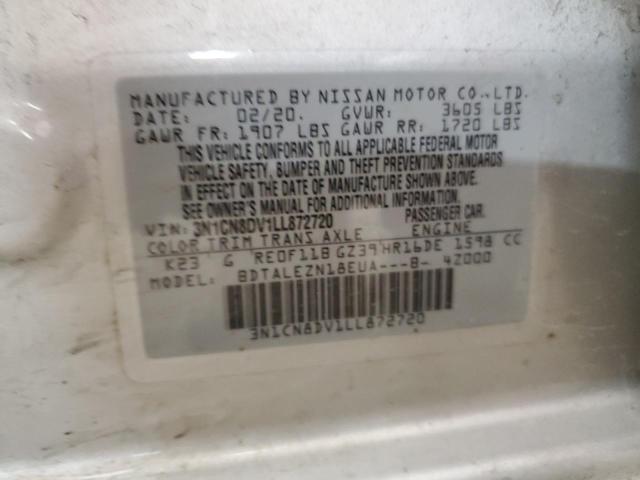 2020 NISSAN VERSA S 3N1CN8DV1LL872720