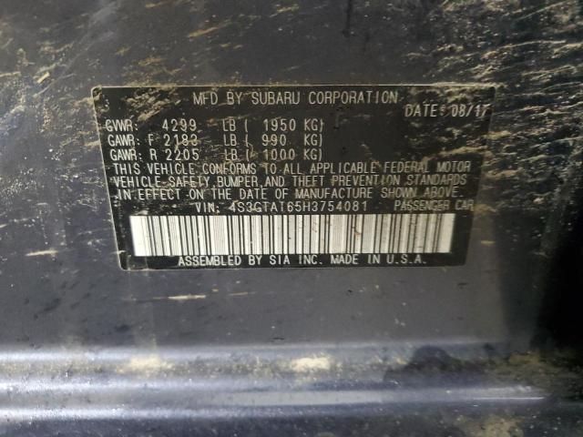 2017 SUBARU IMPREZA LI 4S3GTAT65H3754081