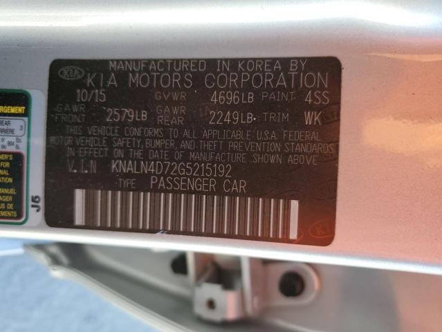 2016 KIA CADENZA LU - KNALN4D72G5215192