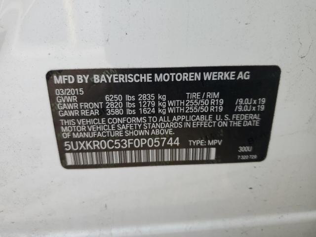 VIN 5UXKR0C53F0P05744 2015 BMW X5, Xdrive35I no.14