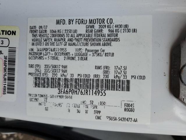 3FA6P0H76JR114955 2018 FORD FUSION - Image 13