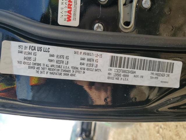2016 DODGE DART SXT 1C3CDFBB8GD645604