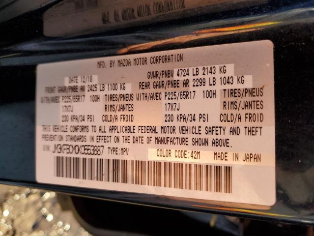 2019 MAZDA CX-5 TOURI - JM3KFBCM0K0553887
