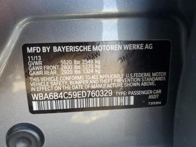 VIN WBA6B4C59ED760329 2014 BMW 6 Series, 650 Xi Gra... no.13