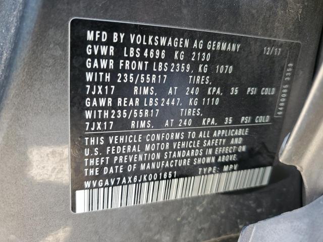 2018 VOLKSWAGEN TIGUAN LIM WVGAV7AX6JK001651