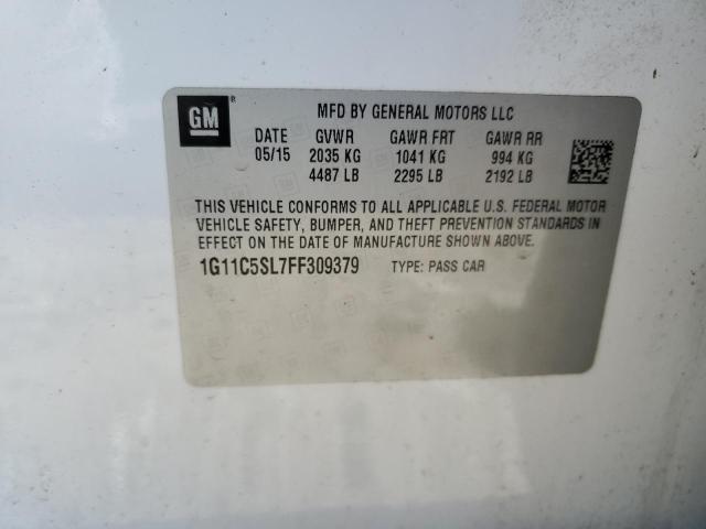 2015 CHEVROLET MALIBU 1LT 1G11C5SL7FF309379