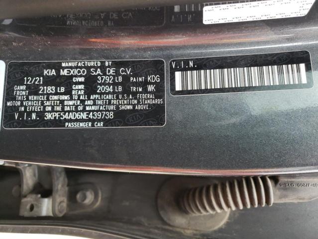 2022 KIA FORTE GT L - 3KPF54AD6NE439738