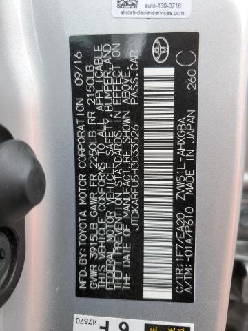 2017 TOYOTA PRIUS TWO - JTDKARFU5H3033526