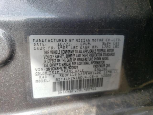 2021 NISSAN VERSA SR 3N1CN8FV7ML920901