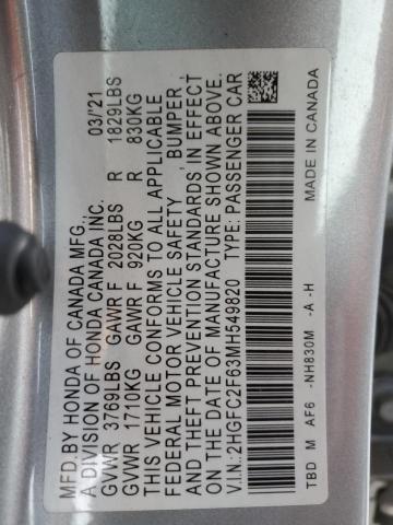 2021 Honda Civic - Image 12
