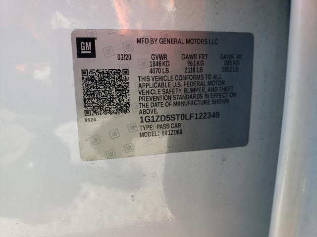 2020 CHEVROLET MALIBU LT - 1G1ZD5ST0LF122349