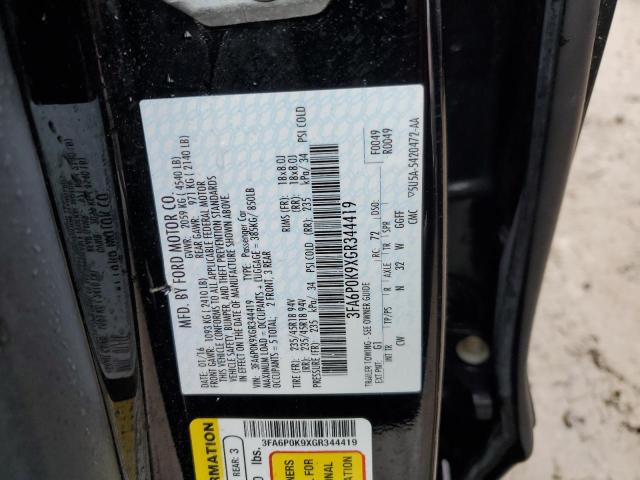 2016 FORD FUSION TIT 3FA6P0K9XGR344419