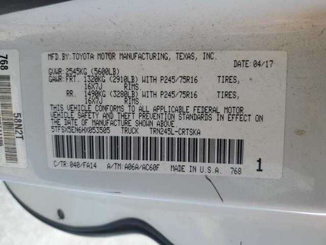 2017 Toyota Tacoma Access Cab VIN: 5TFSX5EN6HX053505 Lot: 43861904