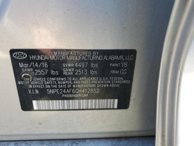 2016 HYUNDAI SONATA SE 5NPE24AF6GH412852