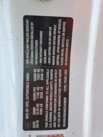 2019 BUICK CASCADA PR W04WH3N59KG349896