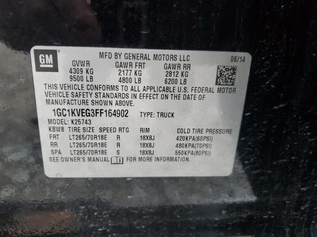2015 CHEVROLET SILVERADO 1GC1KVEG3FF164902