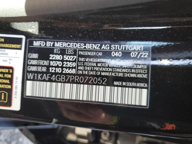 VIN W1KAF4GB7PR072052 2023 Mercedes-Benz C-Class, 300 no.13