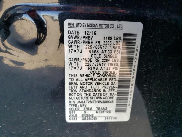 2017 NISSAN ROGUE S JN8AT2MT0HW388548