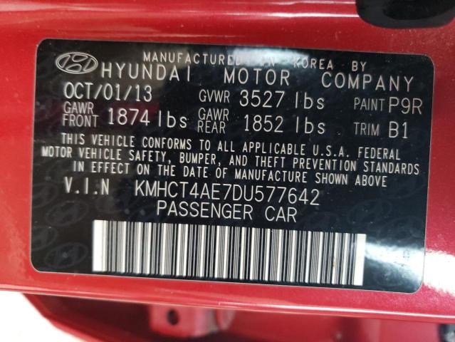 Lot #2437877044 2013 HYUNDAI ACCENT GLS salvage car