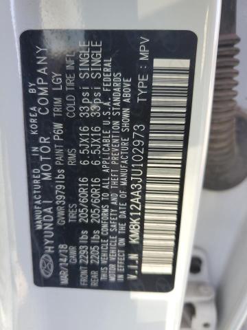 2018 HYUNDAI KONA SE KM8K12AA3JU102973