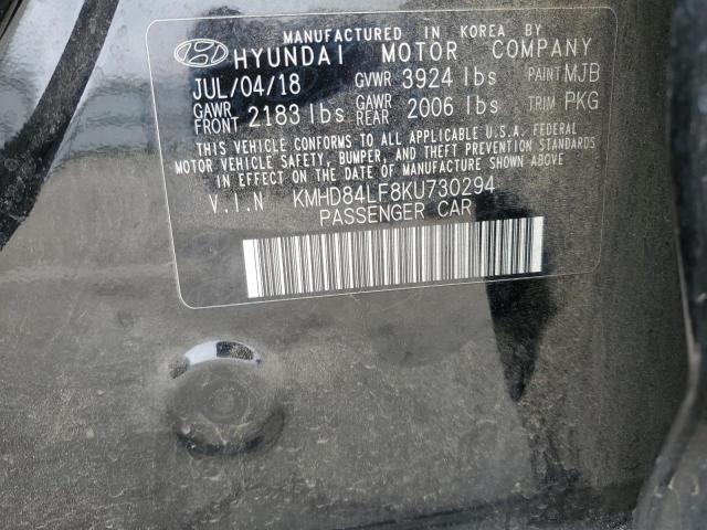 2019 HYUNDAI ELANTRA SE KMHD84LF8KU730294